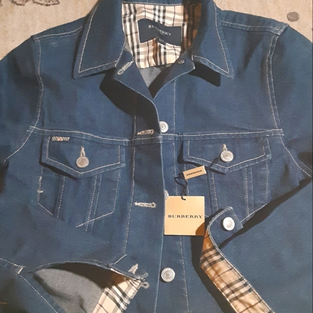Denim Burberry jacket